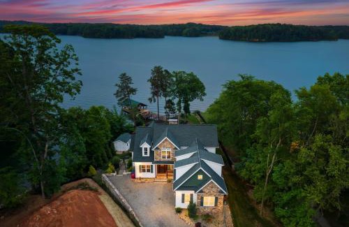 Sherrills Ford House | Spacious Waterfront Home on Lake Norman with Firepit Views and Dock Access