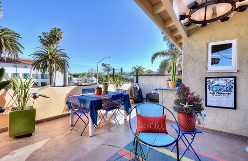 San Clemente House | Spanish-Style San Clemente Loft - King Bed, AC, Garage, Walk to North Beach