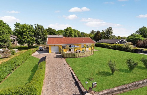 Kirke Hyllinge House | Spend a relaxing vacation in this vacation home with fjord view.