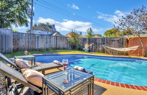 Lewisville House | Splash & Play Hideaway: Pool House + Game Room/Gym