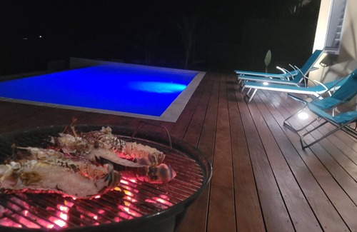 Le Marin Villa | Splendid villa with sea view from the sailor and Club Med infinity pool