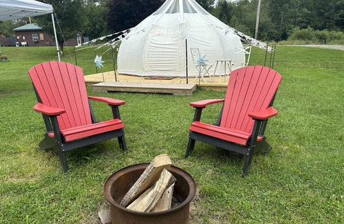 Black Creek RV Rental | Stargazer Tent on Ischua Creek @ Campground Adventures