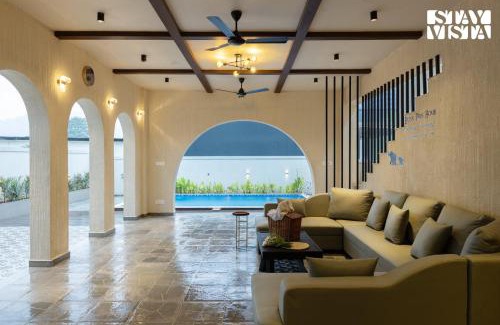 Khodala Villa | StayVista at Zenith Palms with Bonfire, Jacuzzi