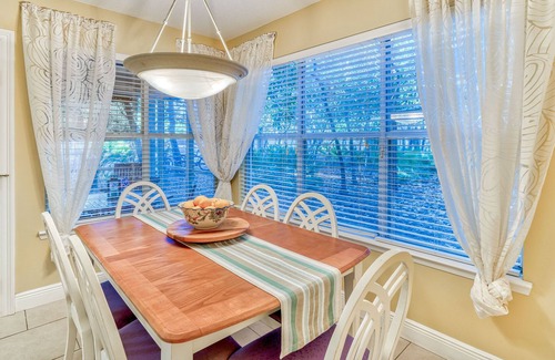 Gulf Pines Condo | Steps from Pool, screened porch, close walk to beach, self check-in