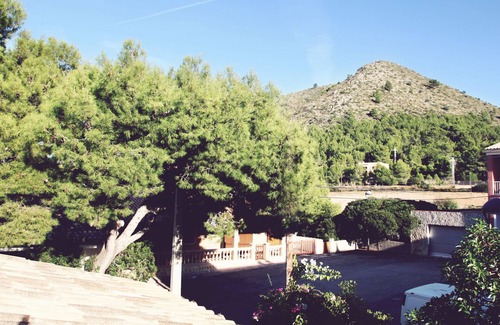 Colonia de Sant Pere Apartment | Stone duplex with garden and air conditioning