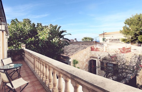 Colonia de Sant Pere Apartment | Stone duplex with garden and air conditioning