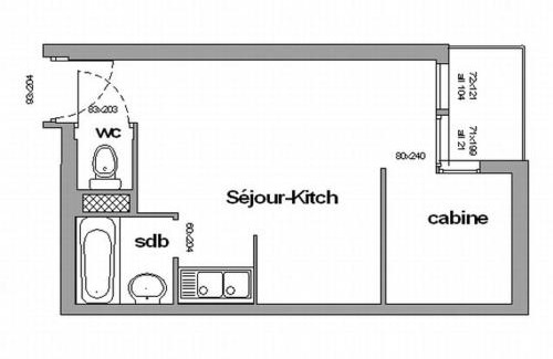 Chamrousse Apartment | Studio cabine 4 pers, animaux admis, pied des pistes - FR-1-340-106