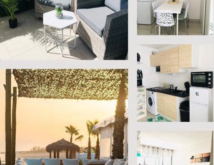 Le Couchant Apartment | studio cosy et moderne au couchant situé 150m de la plage -avec PARKING GRATUIT PRIVE - 25m2 - climatisé - balcon - wifi gratuit