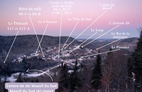 Notre-Dame-Auxiliatrice-de-Buckland Apartment | Studio de Ski - Studio Mont du Midi