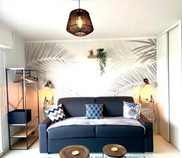 Fort-Mahon-Plage Apartment | Studio DUNES de NALA avec balcon vue Dunes et latérale Mer pour 4 pers 100m plage wifi ménage compris