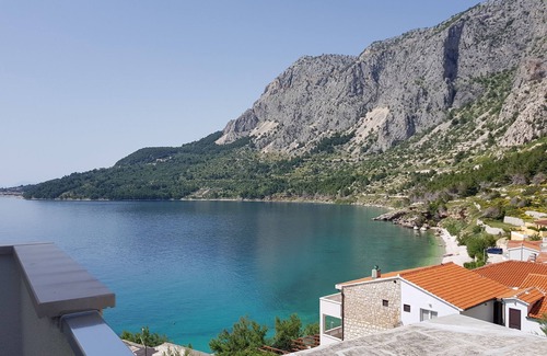 Drasnice Apartment | Studio flat with balcony and sea view Drašnice, Makarska (AS-2581-a)
