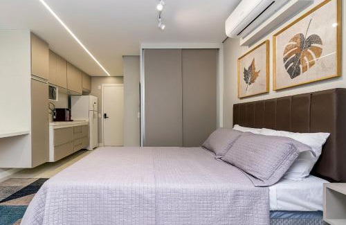 Vila Buarque House | Studio Moderno Piscina Gym e Portaria 24h