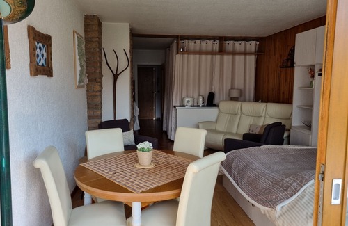 Morzine Apartment | Studio sleeps 4. Les Chevruls Taille de Mas du Grand Hotel.