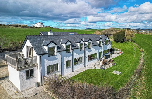 Llanengan House | Stunning Abersoch Home with Hot Tub and Ocean Views