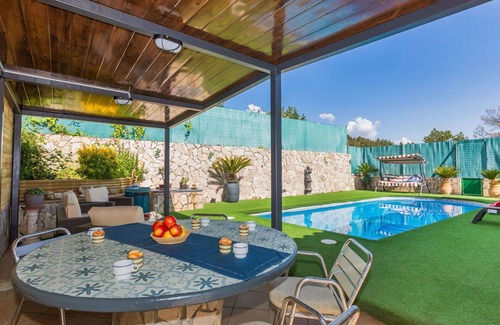 Macanet de la Selva House | Stunning private villa with A/C, private pool, WIFI, TV, terrace, pets allowed and parking