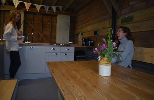 Lanteglos Cabin | Stunning Yurt 'Gribben' with use of wood fired hot tub