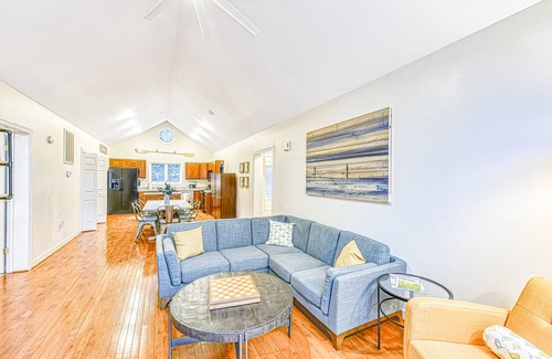 Bumpass House | Stylish dog-friendly gem with kayaks, bikes, deck, firepit, private beach & dock