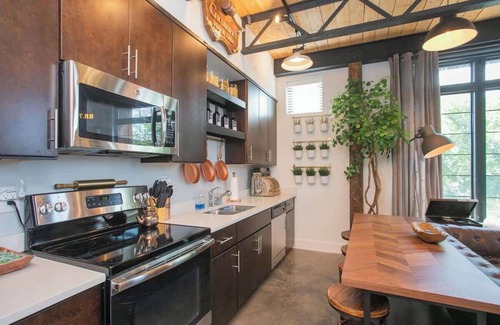 The Nations Apartment | Stylish Industrial One Bedroom Apartment