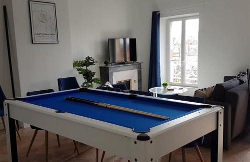 Castelnaudary Apartment | Suite Mermoz -T3- Belle vue - Billard-wifi-Vélo
