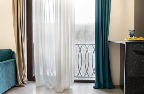 Tsaghkadzor Condo | Sunny 1BR/Balcony/Pool access/Mountain views