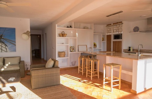 Cala Comte Villa | Sunset Villa with pool & sea views.
