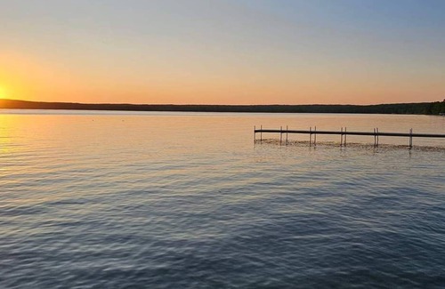 Cheboygan County House | Sunset Shores Lakefront Burt Lake Home~ 4 Bedroom 2 Bath~ Sleeps 15