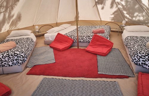 Sigonce RV Rental | Tent-Shared Bathroom