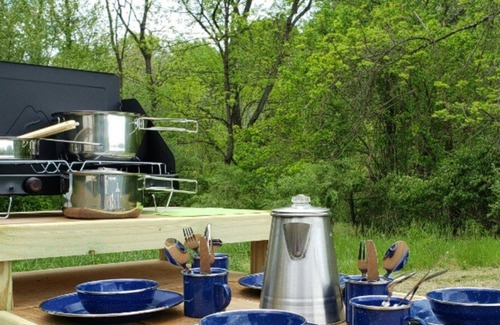 Sharpsburg RV Rental | Tentrr Signature Site - Evensong Farm - Wineberry - Coleman Outfitted Site