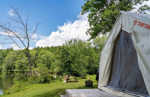 Ancram RV Rental | Tentrr State Park Site - Lake Taghkanic Lakeside Single - Site B