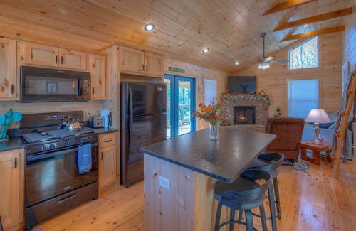 Murphy Cabin | The Fawn at Deer Ridge - Escape to a King bed and dog yard-Get Away From It All!