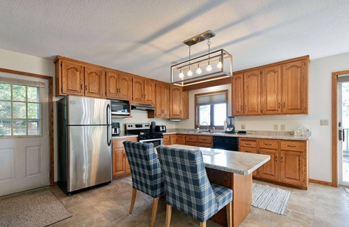 Shell Lake House | The Lively Loon- Exceptional sandy beach located minutes from Shell Lake.