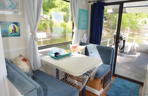 Nebo Boat Rental | The Narai - A Mermaid Houseboat on Lake James, NC