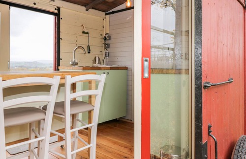 Llanvair Kilgeddin Cottage | THE OLD LMS GOODS VAN, pet friendly, with a garden in Monmouth