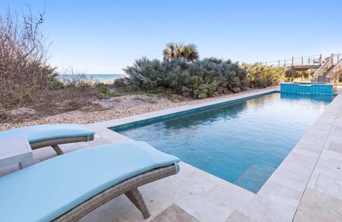 Beverly Beach House | The Palazzo Del Mar - ocean front oasis, private pool, hot tub, private beach access!
