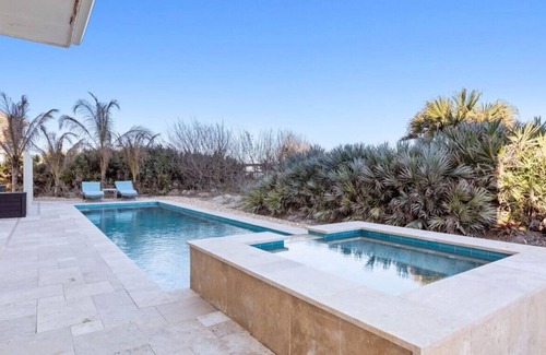 Beverly Beach House | The Palazzo Del Mar - ocean front oasis, private pool, hot tub, private beach access!