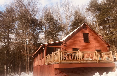 Pond Eddy Cabin | The Perfect Log Cabin on 8 acres of Private Woods