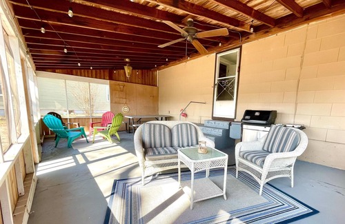 Sunrise Beach House | The "Reel Diehl" Cottage with Screened Porch, Firepit, Lake Views