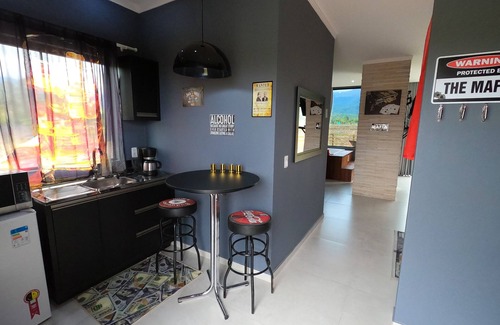 Praia Grande Ski Chalet | Theme Chalets with heated pool at the foot of the Malacara Canyon.