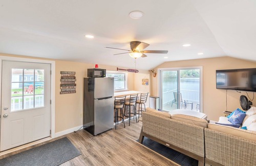 Littleton House | This newly renovated lake house is the perfect year-round getaway.