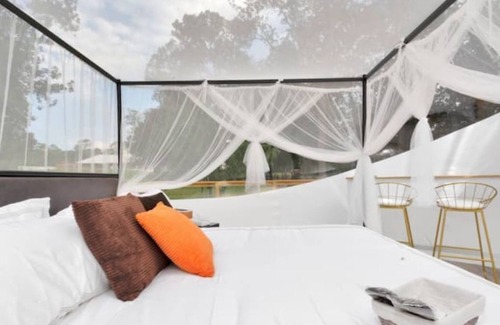 Cleveland Resort | Three Bubble Dome Home with Pool & Hot Tub on Farm