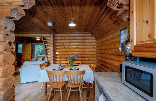 Westleigh Ski Chalet | Timber lodge set in an elevated position with views of the lake.