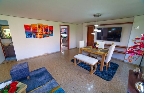 Guayabal Apartment | Top floor apt w/Balcony in El Poblado, 1 minute walk to SantaFe Mall!