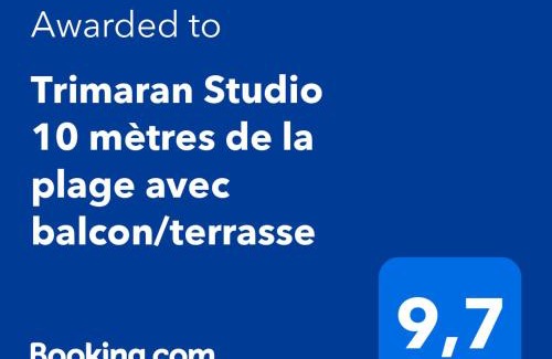 Mers-les-Bains Apartment | Trimaran Studio 10 mètres de la plage avec balcon/terrasse