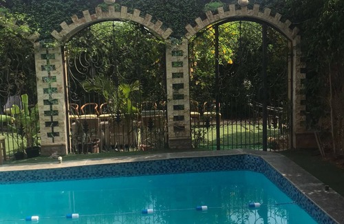 6th of October City Villa | Trio villa with 5 bedroomsm and coverable private pool in sheik zayd compound