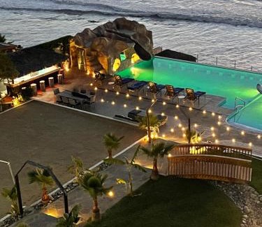 Playas de Rosarito House | Tritons Place-Half Acre Oceanfront Paradise With Private Pool, Jacuzzi, Fire Pit, Beach Access