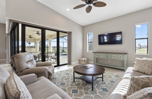 Cape Haze House | Tropical Tee Party - Find Luxury for 90 days to 6 months. Perfect - Pool, Golf, Boating & Beaches!