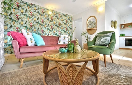 Parramatta Park Apartment | Tropicana Pineapple - Chic Retreat with Private Courtyard & BBQ