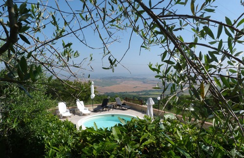 Orciatico House | Tuscan Farm House with private pool and stunning views .