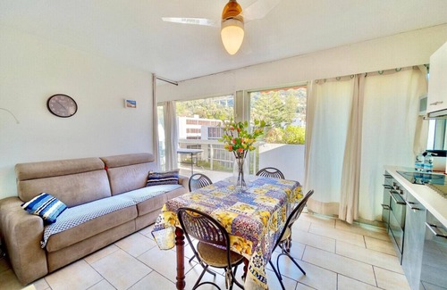 Alpes-Maritimes Apartment | Two Bedroom Apartment with Balcony and Parking, Near the Sea