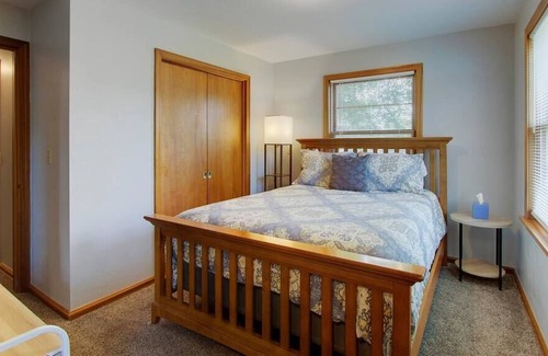 North Canton Apartment | Two Bedroom King Suite near Hall of Fame w/ Garage